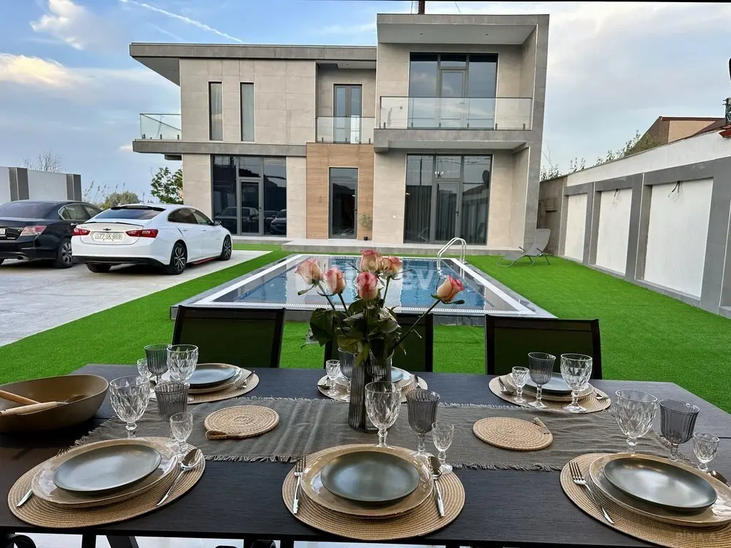 4 otaqlı həyət evi, Novxanı q., Novxanı qəsəbəsi, Abşeron rayonu — şəkil 1