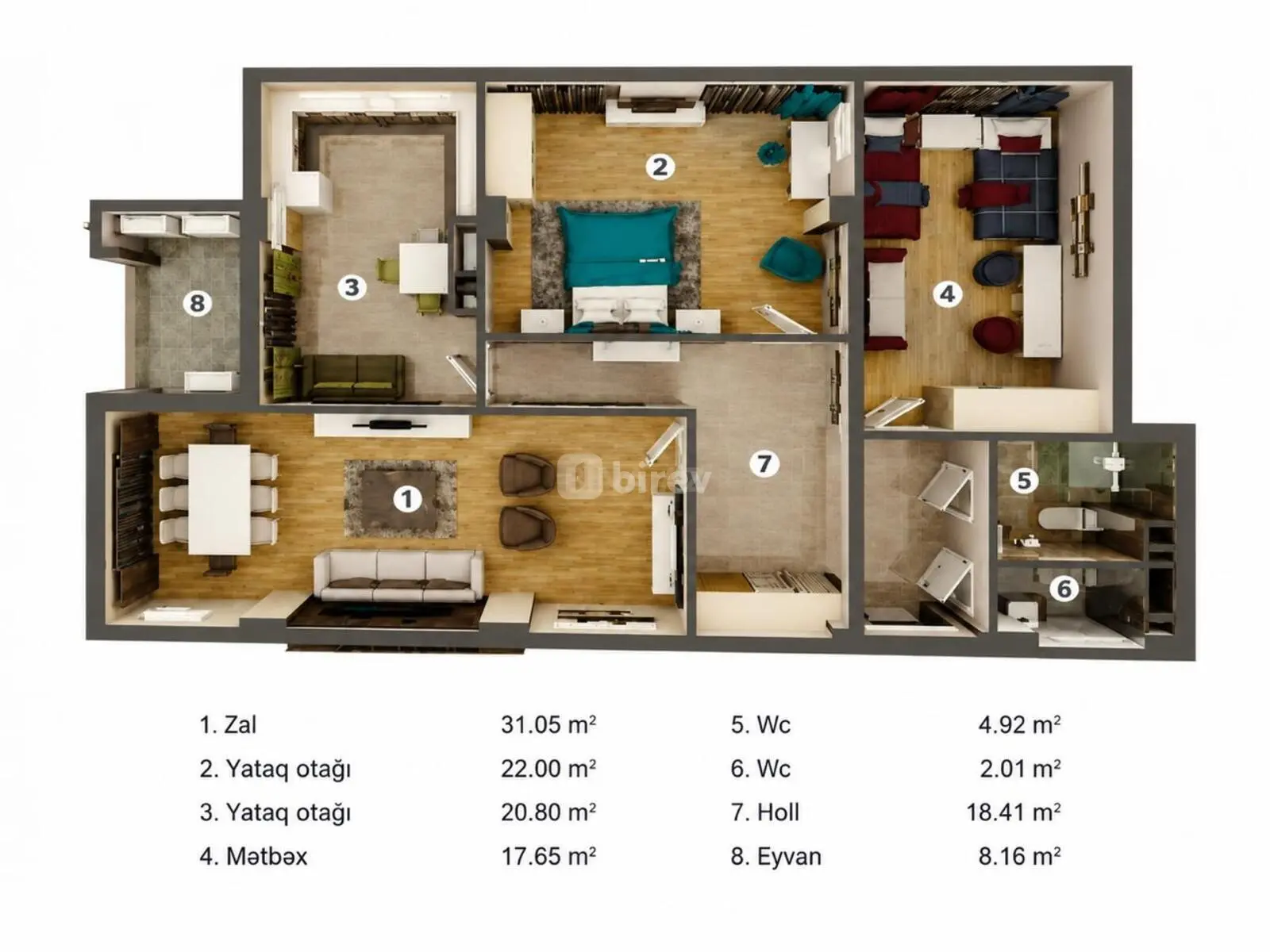 3 otaqlı mənzil, Bakıxanov q., Oskar Əfəndiyev küç., Sabunçu rayonu — şəkil 10