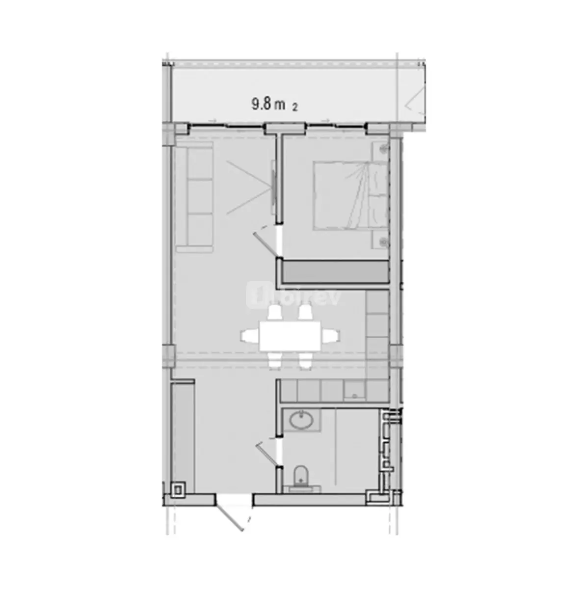 2 otaqlı mənzil, Nardaran q., Sea Breeze, Sabunçu rayonu — şəkil 8