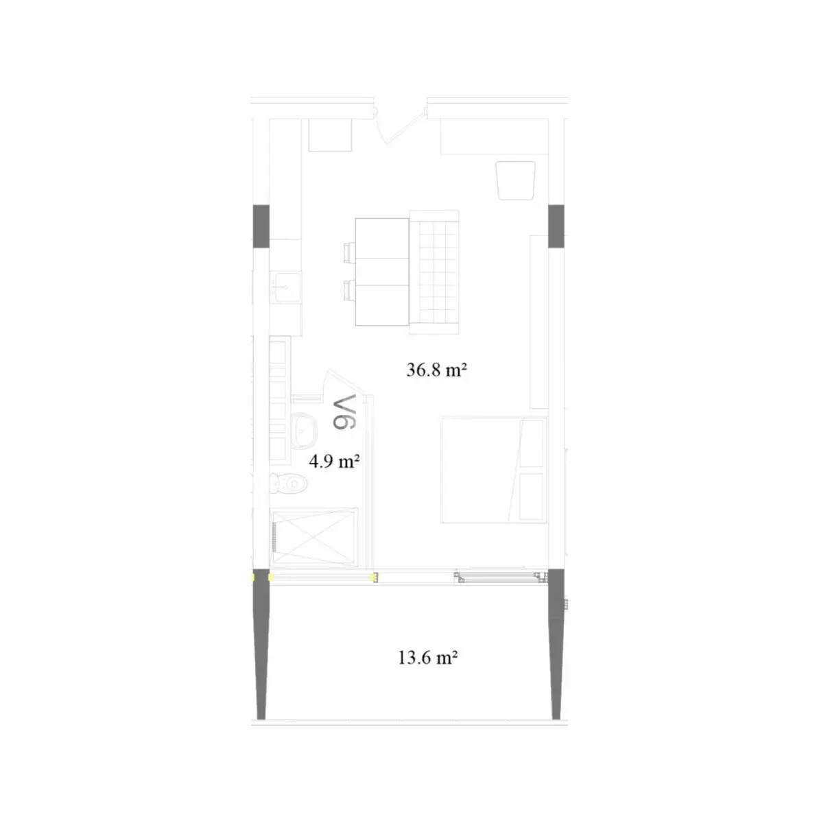 1 otaqlı mənzil, Nardaran q., Sea Breeze, Sabunçu rayonu — şəkil 19