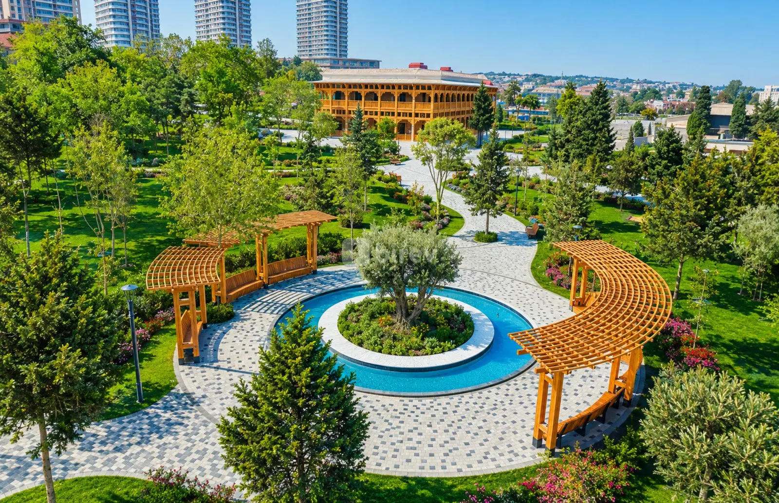 3 otaqlı mənzil, Ağ şəhər q., Mərkəzi Bulvar küçəsi, Xətai rayonu — şəkil 29