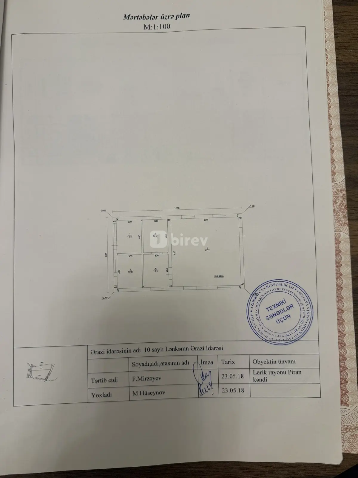 120 sot torpaq, Piran, Lerik rayonu Piran kendi, Lerik rayonu — şəkil 20