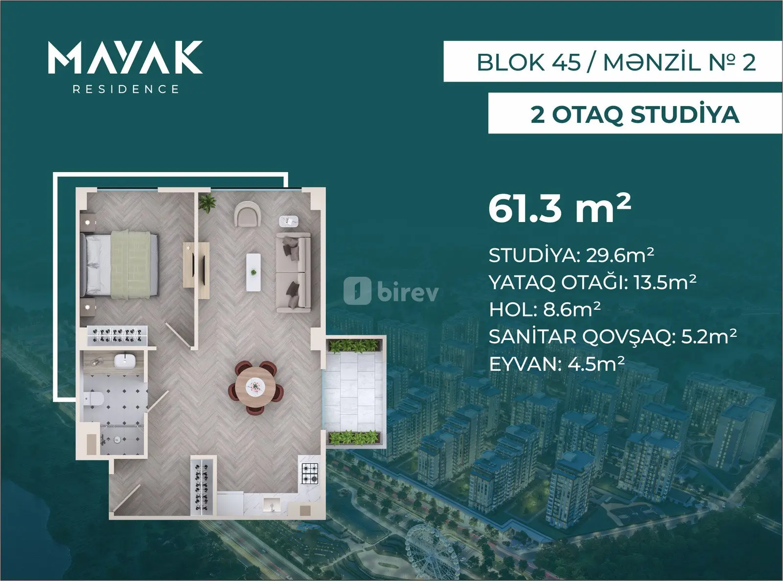 2 otaqlı mənzil, Zığ q., Hətəm Allahverdiyev küç., Suraxanı rayonu — şəkil 2