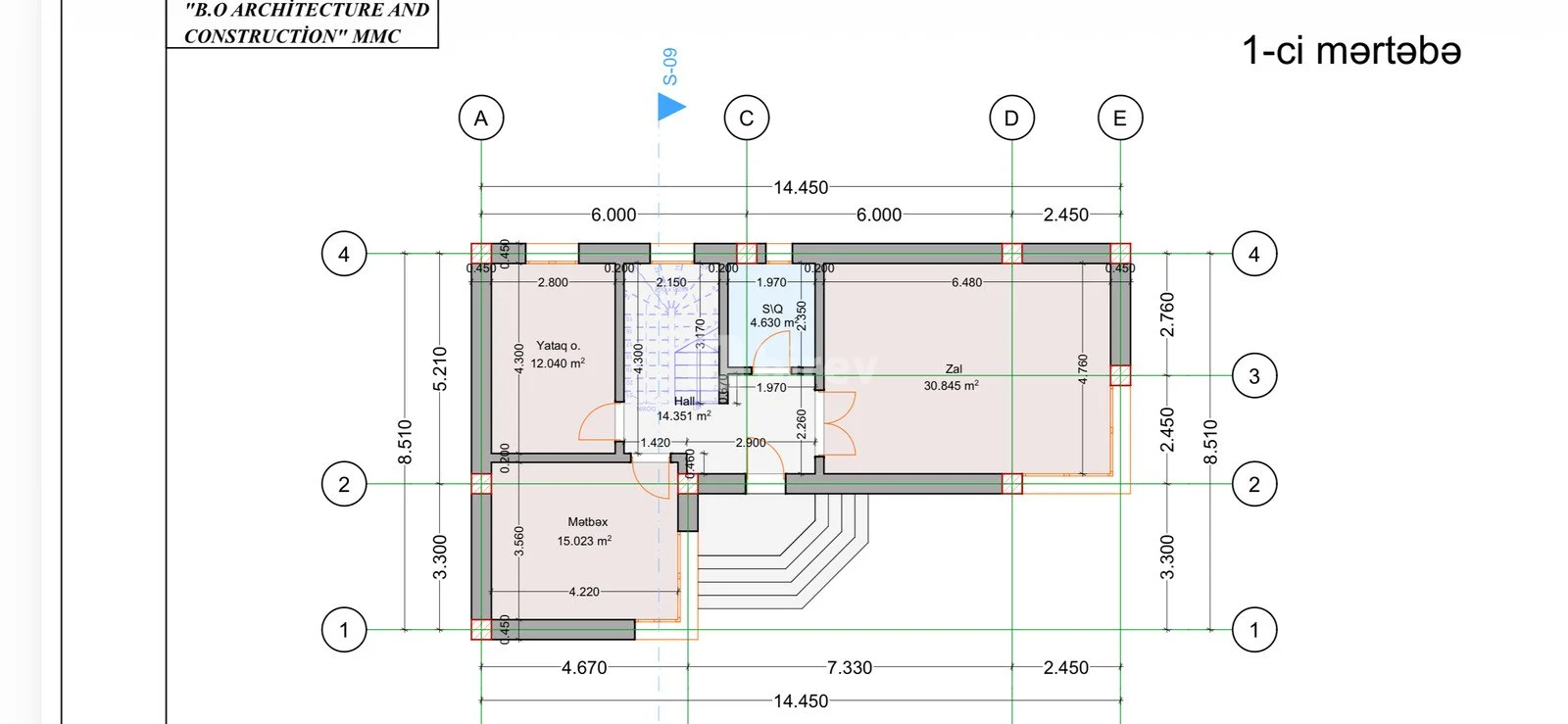 5 otaqlı həyət evi, Badamdar q., Badamdar qəs., 3-cü massiv., 26., Səbail rayonu — şəkil 13