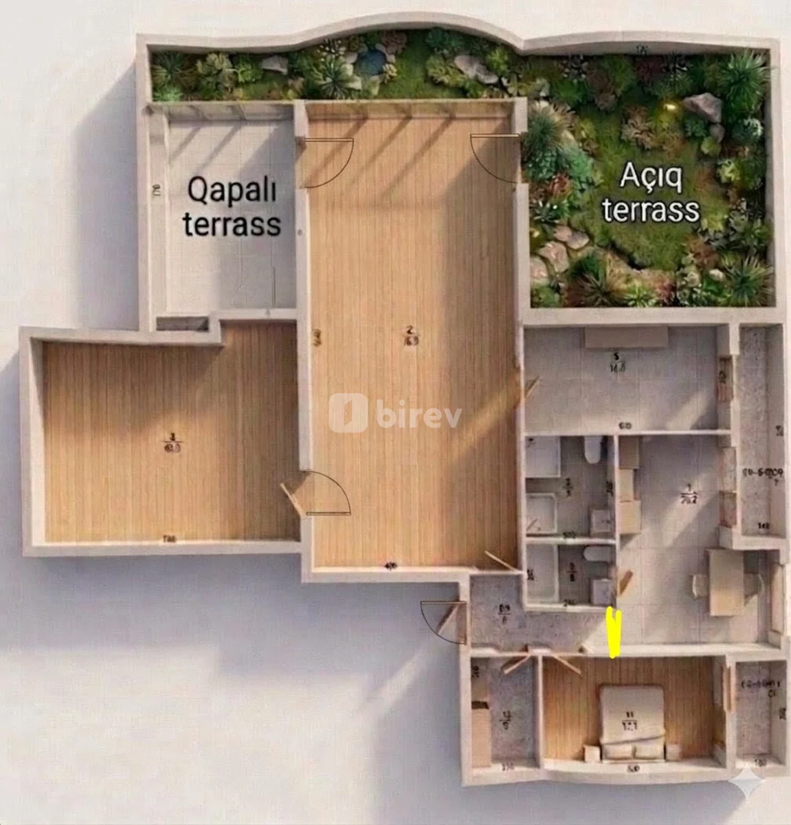 5 otaqlı mənzil, Yasamal rayonu, Mirzə Fətəli Axundov küçəsi, Bakı şəhəri — şəkil 10