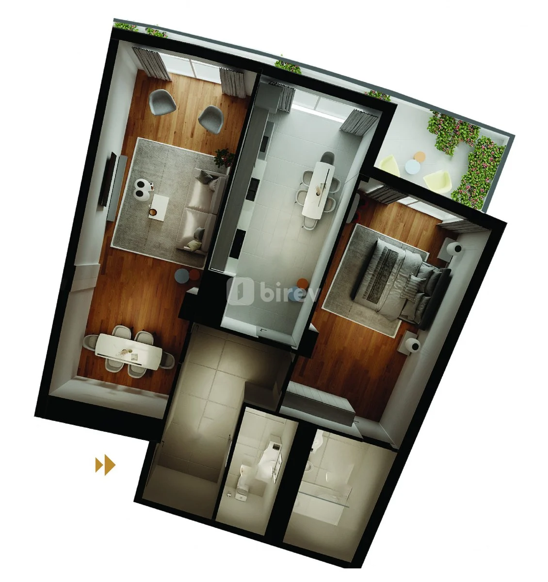 3 otaqlı mənzil, Binəqədi q., Həmdəm Ağayev küçəsi, Greenville Residence, Binəqədi rayonu — şəkil 7