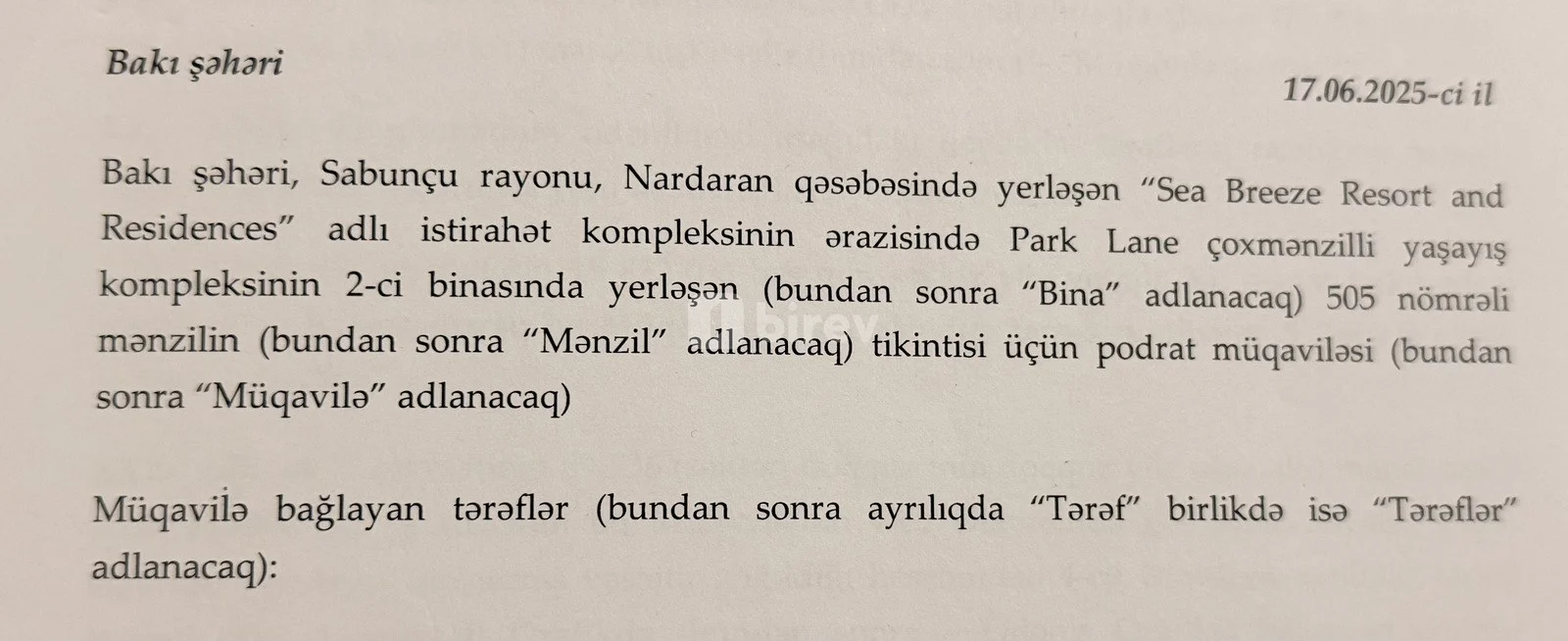 1 otaqlı mənzil, Sea Breeze q., Park Lane, bina 2, Sabunçu rayonu — şəkil 4