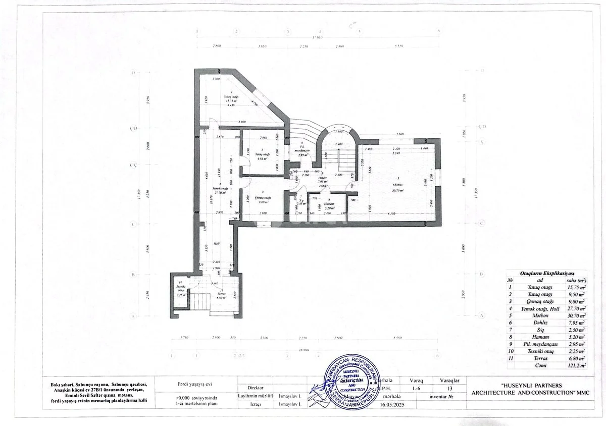 9 otaqlı həyət evi, Bakıxanov q., Anaşkin küç., Sabunçu rayonu — şəkil 18