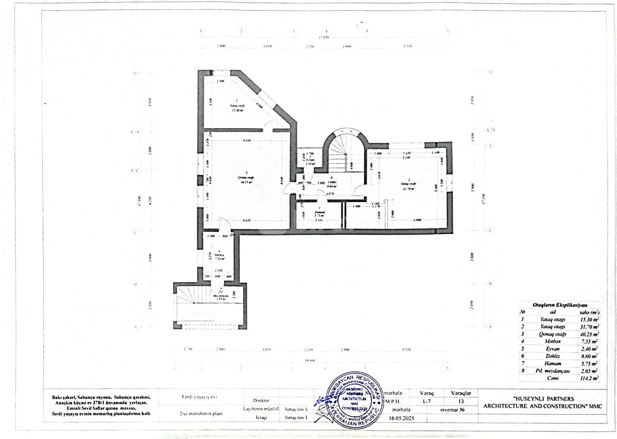 9 otaqlı həyət evi, Bakıxanov q., Anaşkin küç., Sabunçu rayonu — şəkil 19