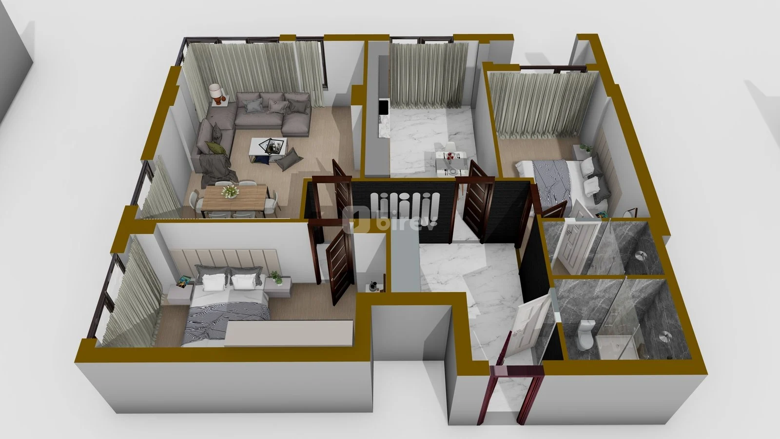 2 otaqlı mənzil, Masazır q., Azadlıq pr.60, Abşeron rayonu — şəkil 7