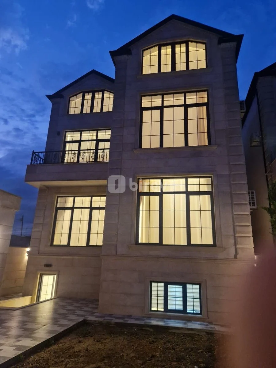 7 otaqlı həyət evi, Badamdar q., 3 cü massiv, Səbail rayonu — şəkil 1