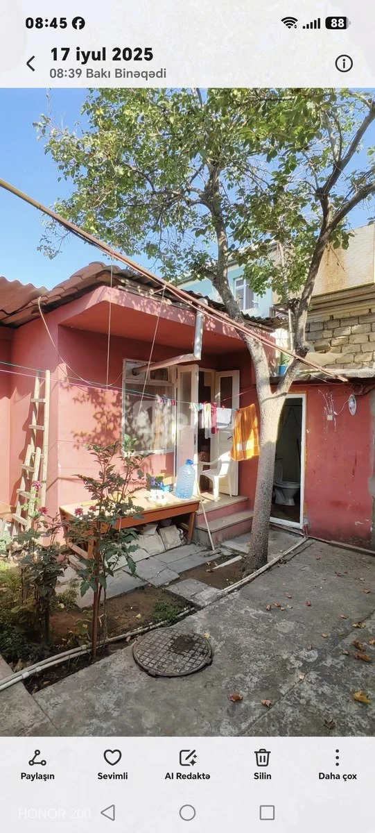 1 otaqlı həyət evi, M.Ə.Rəsulzadə q., Svetlana Məmmədova 4, Binəqədi rayonu — şəkil 4