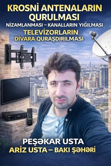 Televizor ustası — iş nümunəsi 3