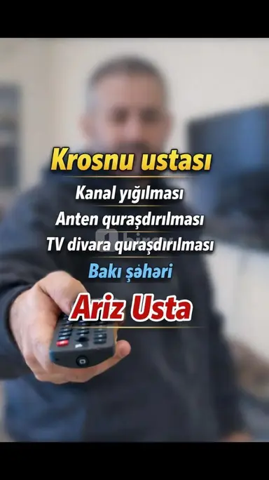 Televizor ustası — iş nümunəsi 4