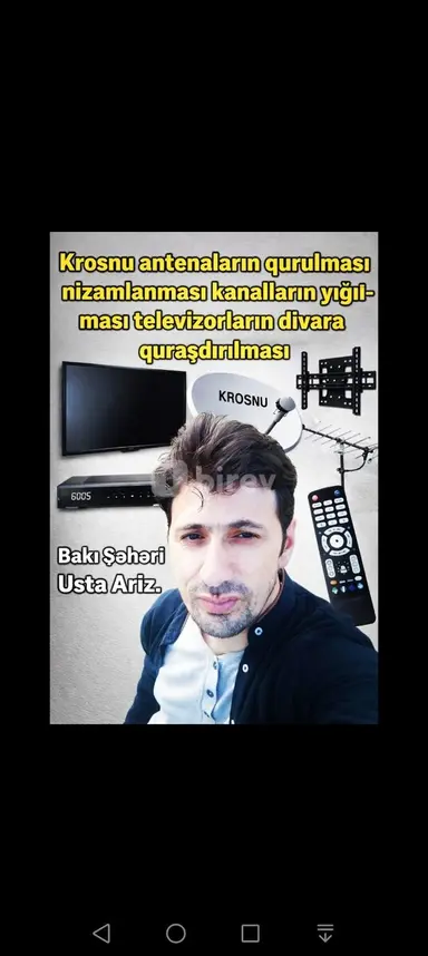 Televizor ustası — iş nümunəsi 5