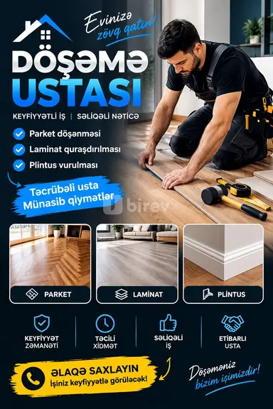 Döşəmə ustası — iş nümunəsi 2